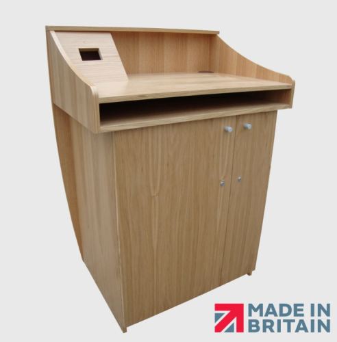 Bespoke AV Lecterns - Turning Leaf