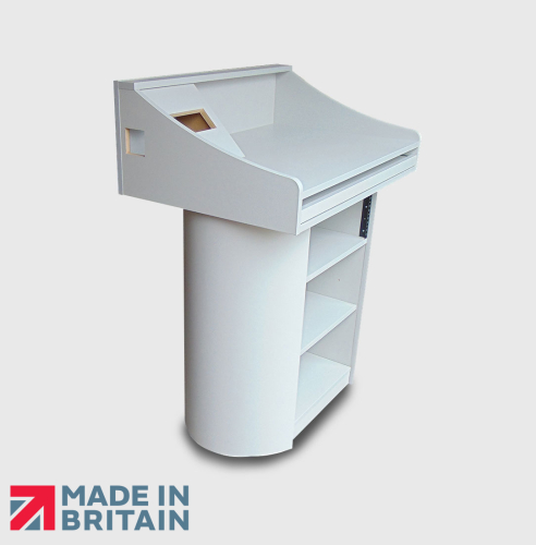 Bespoke AV Lecterns - Turning Leaf