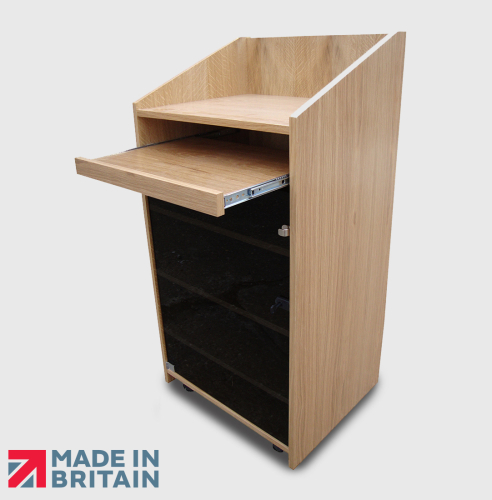 Bespoke AV Lecterns - Turning Leaf